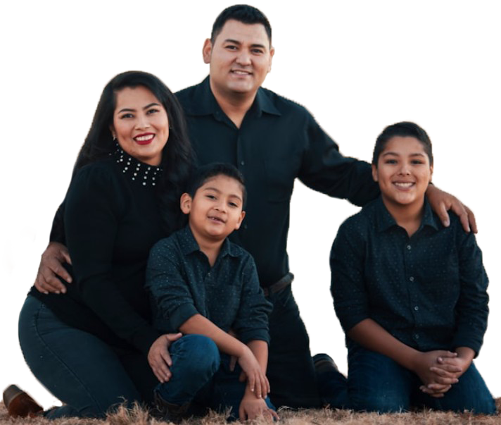 fam fam copy Family receiving health insurance guidance in texas