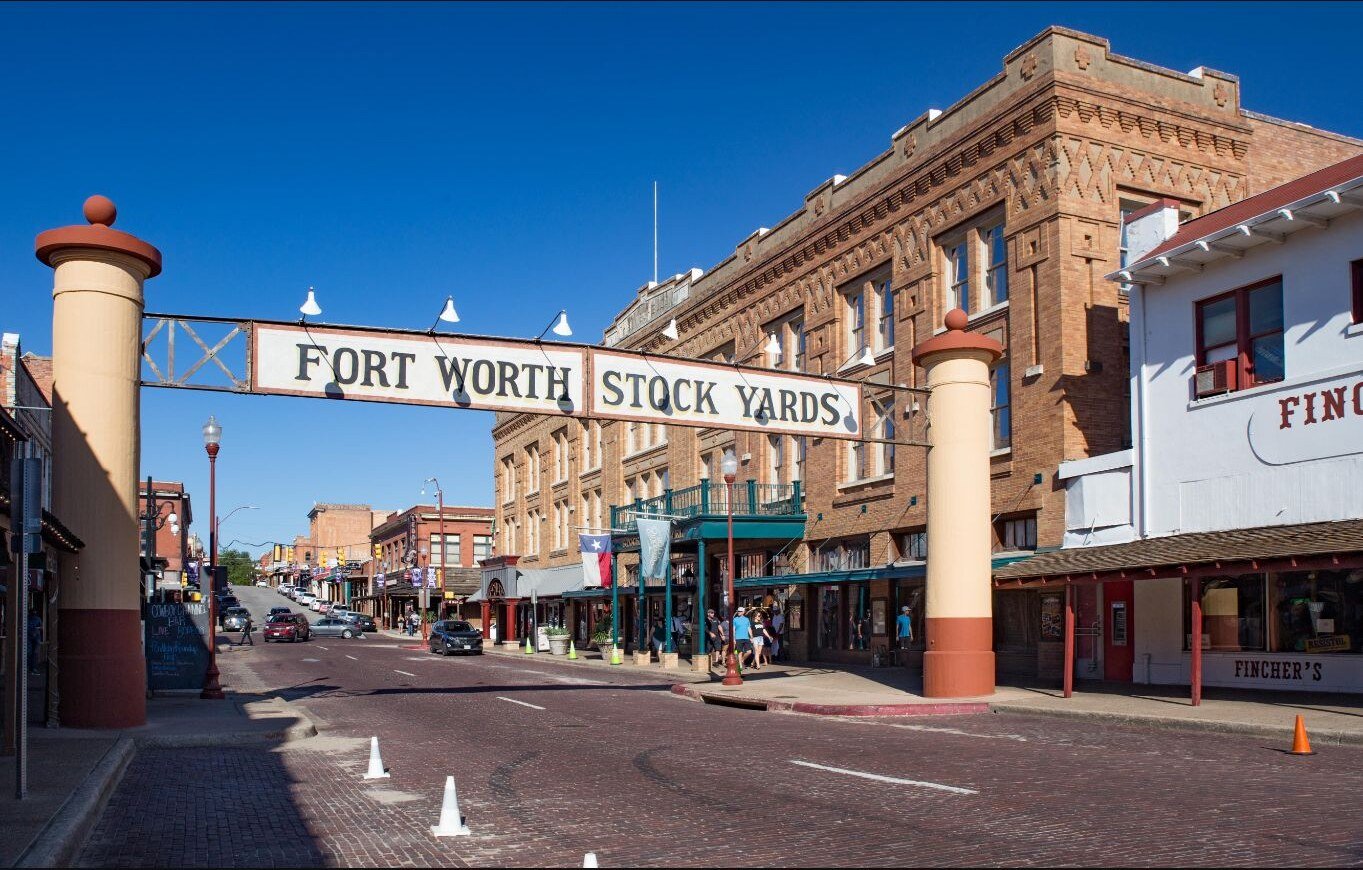 Entrance to the historic Fort Worth Stockyards