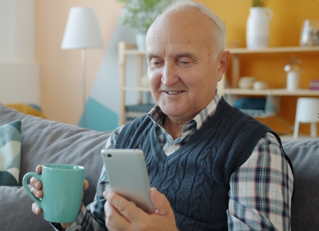 Older person reviewing medicare questions